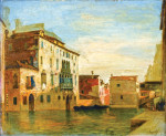 ₴ Репродукция городской пейзаж от 340 грн.: Вид канала в Венеции