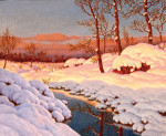 ₴ Репродукция картины пейзаж от 198 грн.: Зимний закат