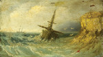 Купить картину морской пейзаж: Корабли приближается к клифф