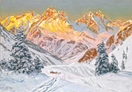 ₴ Репродукция пейзаж от 223 грн.: Альпийский пейзаж