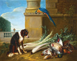 Натюрморт: Собака перед трофеями охоты