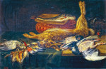 ₴ Репродукция картины натюрморт от 161 грн.: Натюрморт с битой дичью и рыбой