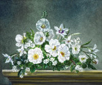 ₴ Репродукция натюрморт от 259 грн.: Белые цветы