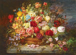 ₴ Репродукция натюрморт от 235 грн.: Букет цветов в медной вазе