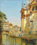 Купить картину городской пейзаж от 196 грн.: Вид сбоку Санта-Мария-делла-Салюте