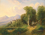 ₴ Репродукция пейзаж от 247 грн.: Вид замка Матцен