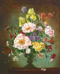 ₴ Репродукция натюрморт от 237 грн.: Натюрморт с цветами в вазе