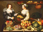 Картина натюрморт от 221 грн.: Торговка фруктами и овощами