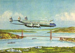 Бытовая живопись: Пан Американ совершает первый коммерческий кругосветный рейс, Сан Франциско, 29 июня 1947 года