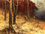 ₴ Репродукция пейзаж от 241 грн.: Сборщица хвороста на краю лесу