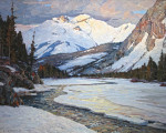 ₴ Репродукция пейзаж от 404 грн.: Канадские Скалистые горы, Банф, Альберта, Канада