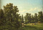 ₴ Репродукция пейзаж от 229 грн.: Коровы в пейзаже