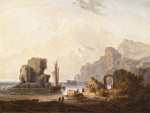 ₴ Репродукция картины пейзаж от 184 грн.: Руины на берегу морской лагуны