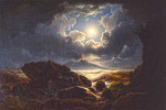 ₴ Купить картину море художника от 166 грн.: Буря в лунном свете в Неаполитанском заливе