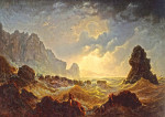 ₴ Купить картину море художника от 175 грн.: Буря на Капри на закате