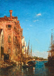 Городской пейзаж: Гондола в Венеции