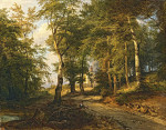 ₴ Репродукция картины пейзаж от 189 грн.: Часовня в лесу