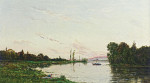 ₴ Репродукция пейзаж от 187 грн.: Прачка на краю берега реки