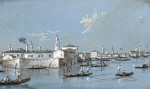 ₴ Картина городской пейзаж художника от 152 грн.: Шесть видов Венеции, церковь Корпус Домини