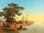 ₴ Репродукция картины пейзаж от 184 грн.: На берегах Нила