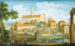 ₴ Репродукция пейзаж от 205 грн.: Вид на Кампо Ваччино в Риме