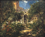 ₴ Репродукция пейзаж от 259 грн.: Неоклассическая вилла с видом на сад в Сан-Жервази