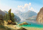 ₴ Репродукция пейзаж от 301 грн.: Вид на Кенигзее