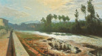 ₴ Репродукция пейзаж от 246 грн.: Вдоль реки Лири, Сора