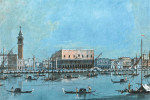 ₴ Картина городской пейзаж художника от 166 грн.: Пирс от Святого Марка с Дворцом Дожей
