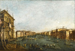 ₴ Картина городской пейзаж художника от 166 грн.: Венеция, регата на Большом канале, глядя на мост Риальто, слева дворец Балби