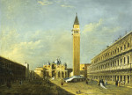 ₴ Картина городской пейзаж художника от 175 грн.: Венеция, вид на площади Сан Марко