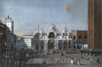 ₴ Картина городской пейзаж художника от 161 грн.: Венеция, вид базилики Сан Марко от площади