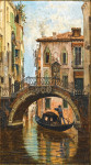 ₴ Картина городской пейзаж художницы от 143 грн.: Мост Анзоло в Венеции