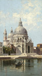 ₴ Репродукция городской пейзаж от 187 грн.: Санта Мария делла Салюте, Венеция