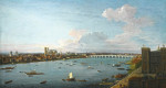 ₴ Репродукция городской пейзаж от 181 грн.: Лондон, вид Вестминстер, мост через Темзу от Ламбета