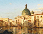 ₴ Репродукция городской пейзаж от 247 грн.: Вид Венеции, церковь Сан Симеон Пикколо