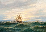 ₴ Картина морской пейзаж художника от 172 грн.: Судно терпящее бедствие