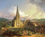 Городской пейзаж: Церковь Богородицы в Эслингене