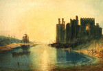 ₴ Репродукция пейзаж от 293 грн.: Карнарвон замок, Северный Уельс