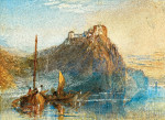 ₴ Репродукція пейзажу від 309 грн.: Замок Шато де Клермон на річці Луара
