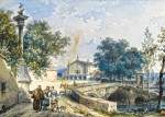 ₴ Картина городской пейзаж художника от 229 грн.: Церковь Девы Марии, Монца