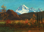 ₴ Репродукция пейзаж от 196 грн.: Гора Бейкер из реки Фрейзер