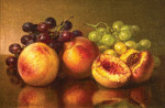 Купить картину натюрморт: Персики и виноград