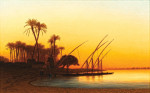 ₴ Репродукция пейзаж от 253 грн.: На Ниле в закат