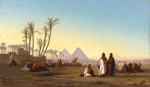 ₴ Репродукция пейзаж от 253 грн.: Пирамиды Гизы, Египет