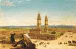 Восточный пейзаж с мечетью