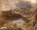 ₴ Репродукция пейзаж от 333 грн.: Гуинет и часть лин динас между Кейпел Кериг и Бедджлерт, Северный Уэльс