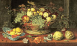 ₴ Репродукция картины натюрморт от 199 грн.: Корзина фруктов
