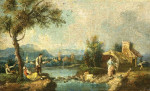 ₴ Картина городской пейзаж художника от 152 грн.: Каприччио, венецианская лагуна
