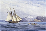 Купить картину море от 184 грн.: Шведская шхуна у берегов Норвегии